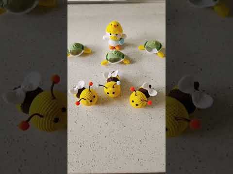 Crochet is #tortoise  🐢, #honey 🐝, #happy #duck 🦆