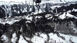 preview picture of video 'Luftseilbahn Lauterbrunnen - Grütschalp'