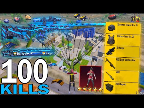 100 KILLS!😍 NEW BEST LOOT GAMEPLAY with BEST SET🔥PUBG MOBILE - BGMI