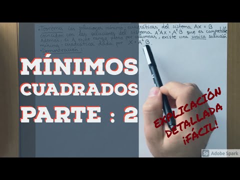 MÍNIMOS-CUADRADOS | PARTE 2: CÓMO HALLAR SOLUCIONES MÍNIMO-CUADRÁTICAS
