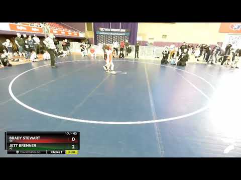 63 Lbs Champ. Round 2 - Jett Brenner, AZ Vs Brady Stewart, WI 42a1