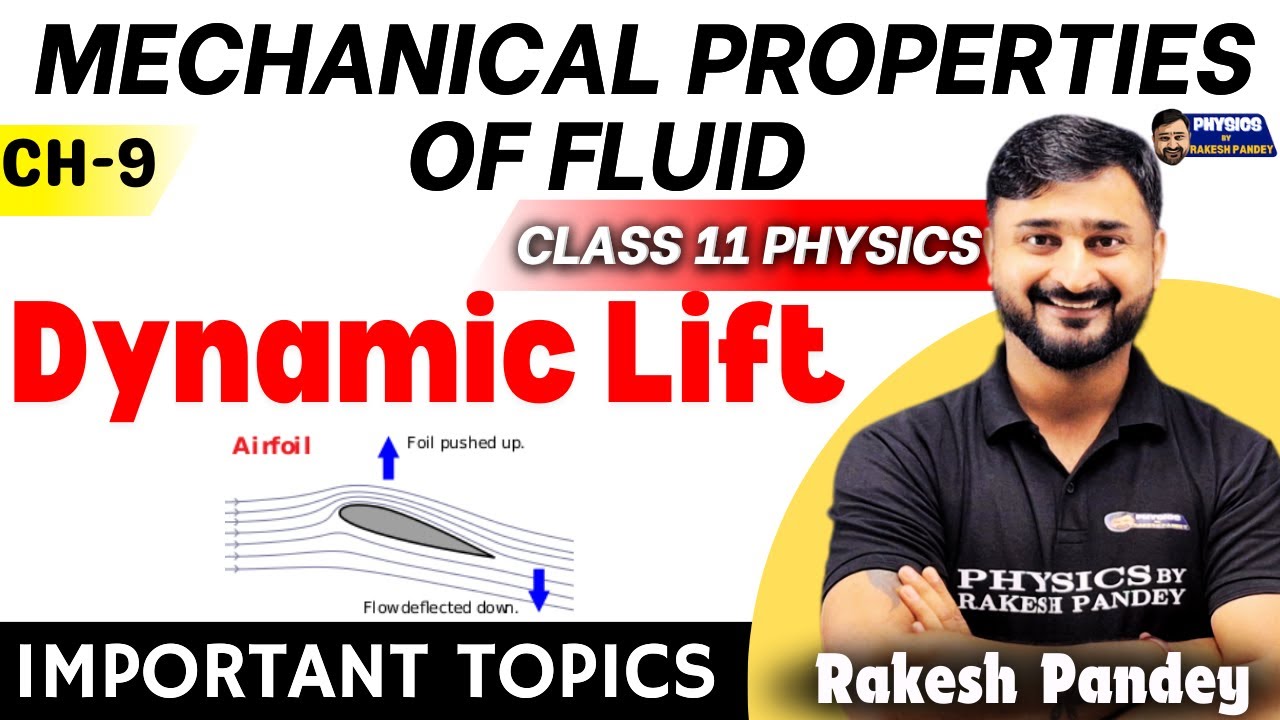 Dynamic Lift Class 11 Physics | Chapter 9 Physics Class 11 | Most Important Topics Physics Class 11