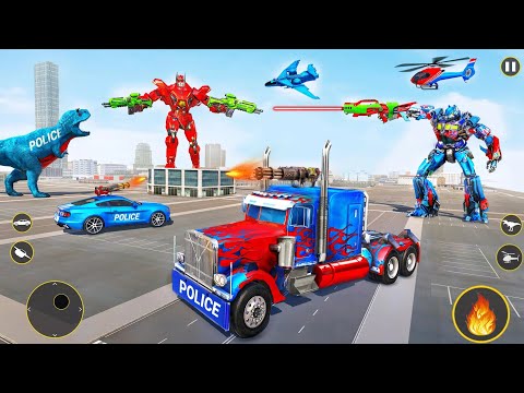 Jet Robot Car Transformation - Optimus Prime - Android Gameplay