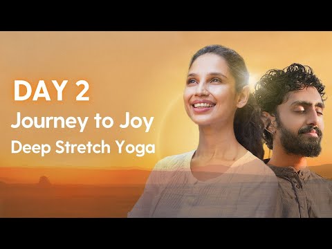 Day 2 Journey to Joy | Deep Stretch Legs & Surya Bhedana Pranayama | 4 Thieves of Joy