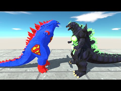 New Superman Godzilla 2021 Vs All Team Super Godzilla Death run -Animal Revolt Battle Simulator