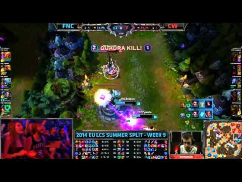 FNC Rekkles Vayne Penta Kill - EU LCS Summer Split W9