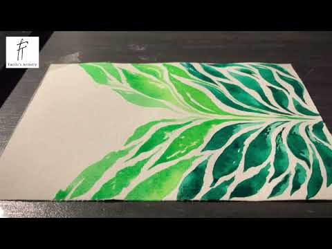 Nature's Palette: Elegance in every brush stroke🍂🎨 Practice Watercolor with me | Fazila's Artistry