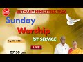 Sunday Worship 1st Service 7th Sep 2025 BETHANY MINISTRIES TADA Live