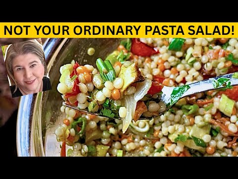 Roasted Vegetable Israeli Cous Cous Salad | This Will be a HIT At Your Next Gathering!!