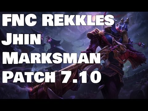 FNC Rekkles - Jhin vs Ezreal Patch 7.10