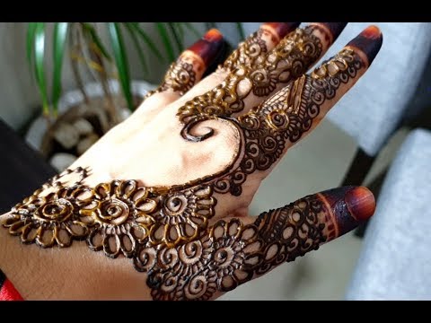 Simple Stylish Mehandi Design / Mehandi designs for hands/ Ayeshas kitchen Video