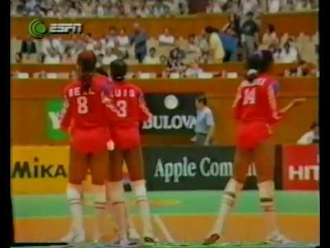 1995 Women Volleyball World Grand Prix Cuba USA Shanghai Final