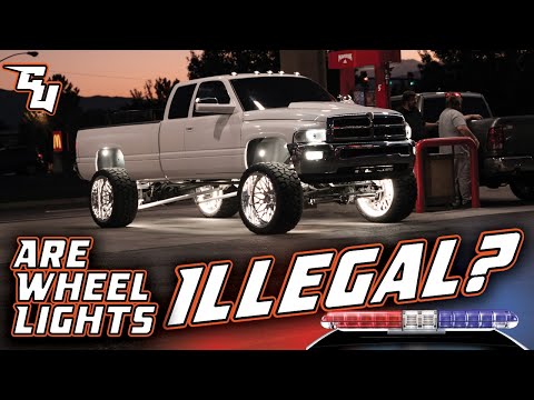 Part of a video titled Are Your Rock & Wheel Lights Legal In Your State? - YouTube