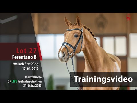 ONLIVE Frühjahrs-Auktion Training Lot 27 Ferentano B Wallach v. Fürst Samarant - Rational