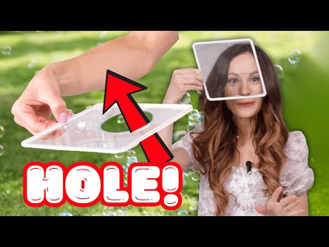 Hole in a Bubble Trick - Emily's Science Lab