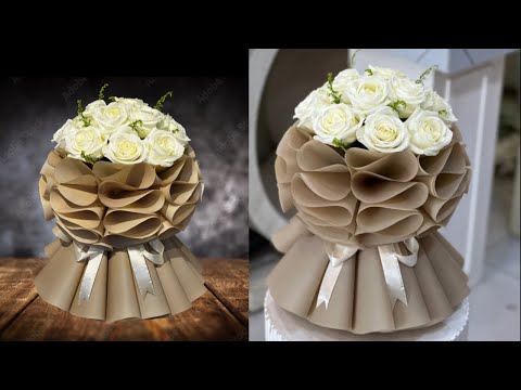 New Wrapping Bouquet | 12 Roses Bouquet | How To Make Flower Bouquet | Flower Bouquet | Bouquet