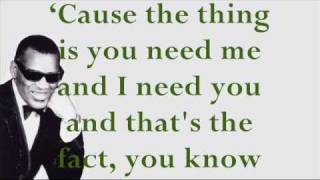 Ray Charles - I Don&#39;t Want No One But You (lyrics)