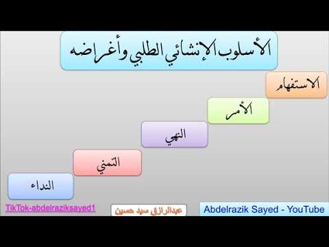 الأسلوب الإنشائي الطلبي وأغراضه البلاغية