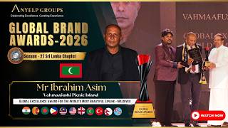 Mr Ibrahim Asim | Global Excellence Award For The World’s Most Beautiful Zipline - Maldives