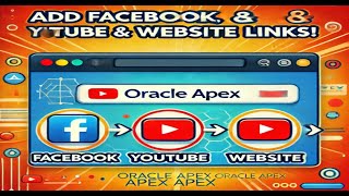 How to Oracle Apex link add facebook#oracleapex #youtube #website