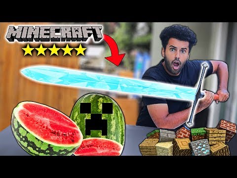 I Bought ALL The BEST Rated MINECRAFT WEAPONS On Amazon!! *MINECRAFT IN REAL LIFE* Video