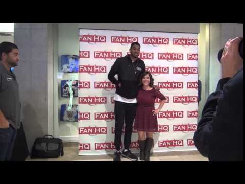 Karl-Anthony Towns at Fan HQ