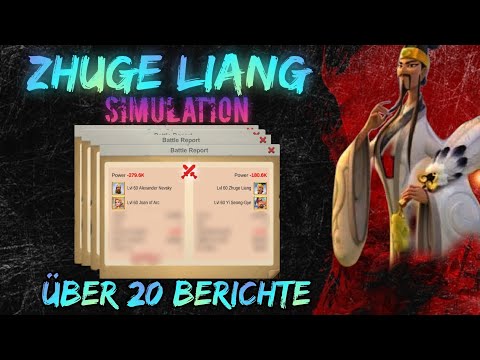 Rise of Kingdoms ~ Zhuge Liang/Dido Test's (Simulation)