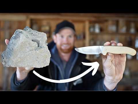 I Turned 200 Pounds of Waste Rock Into a Pure Silver Knife