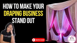 2 Tips to Help your Event Draping Business Stand Out