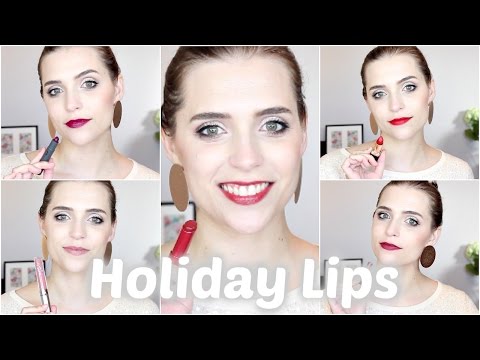 Holiday Party Lips: L'oreal, Almay, Sephora, Colourpop, Bite Beauty Lipsticks Video