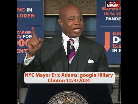 Embattled NYC Mayor Eric Adams: google Hillary Clinton on deportation, dared people to cancel him
