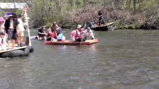 preview picture of video 'Bridgewater Raft Race 5/1/2010  - Bridgewater VT, 05035'