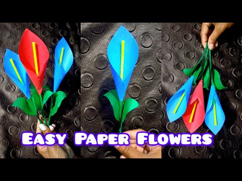 Diy Paper Flowers 🌺  Flowers making ideas with Paper 🌺🌹 Nishu Crafts ♥️ #trending #viral #flowers
