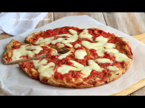 Pizza senza lievito e senza glutine Veloce e gustosa!