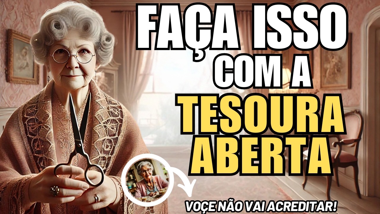 COLOQUE UMA TESOURA ABERTA DEBAIXO DA CAMA