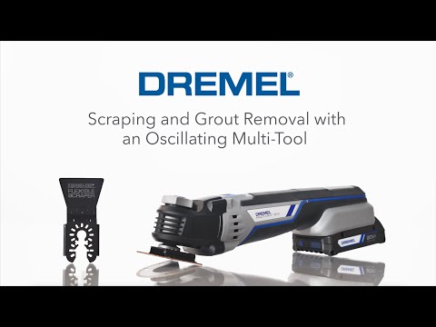 How to: Remove grout & scrape paint with a Dremel Oscillating Tool