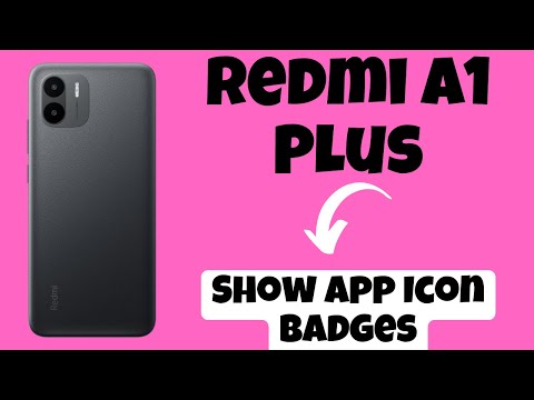 Redmi A1 Plus Show App icon Badges || How App Icon Badges Works