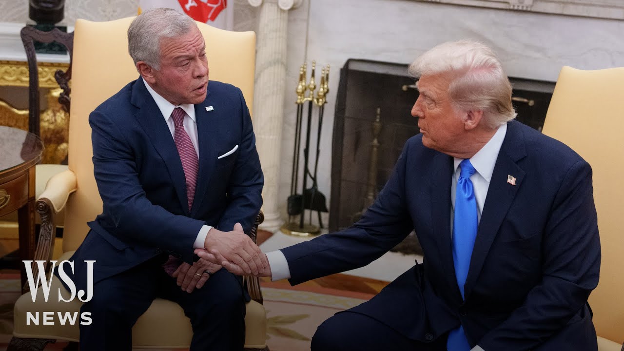 Watch: Jordan's King Tells Trump He'll Take in 2,000 Children From Gaza | WSJ News