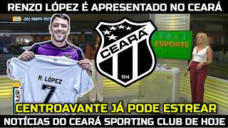 RENZO LÓPEZ É APRESENTADO NO CEARÁ E JÁ PODE ESTREAR