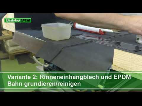 ElastoTop EPDM - Dachrinnenanschluss herstellen