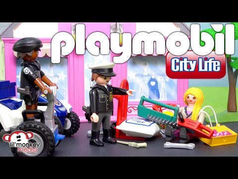 Playmobil City Life & City Action Take Along Play Box Sets - Stop That Thief! Build and Play!