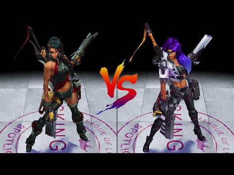 Samira vs PsyOps Samira Skin Comparison Spotlight (League of Legends)