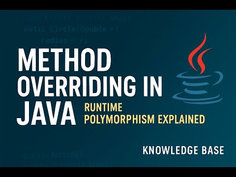 Method Overriding In Java Runtime Polymorphism Explained With Easy Examples Knowledgebase2612