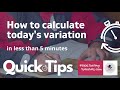 How Do I Work Out Today S Variation On An Older Paper Chart