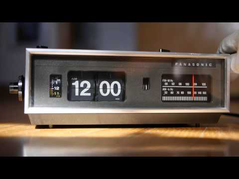 Panasonic Flip Clock Vintage Radio RC 7021