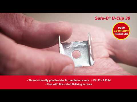 D-Line Safe D – Fire Cable Fixing Clip for Trunking