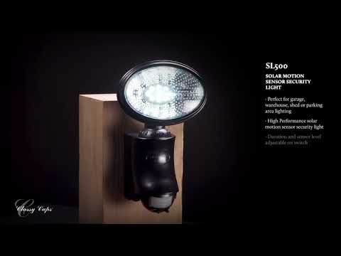 Classy Caps Solar Motion Sensor Security Light Model #SL500