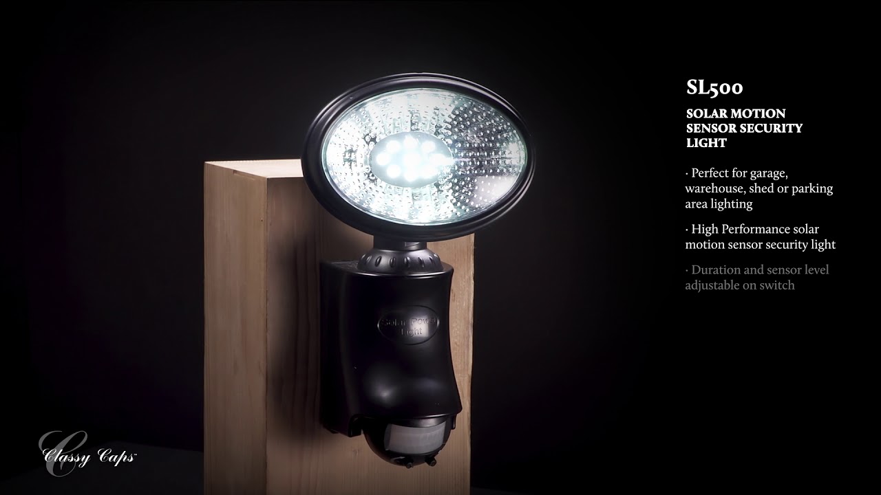 Video 1 Watch A Video About the 9 LED Solar Motion Sensor Security Light