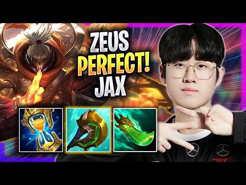 ZEUS PERFECT GAME WITH JAX! - T1 Zeus Plays Jax TOP vs Kennen! | Season 2023