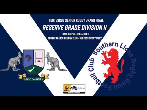 RWA Reserve Grade Div 2 2019 Grand Final - Joondalup v Sth Lions